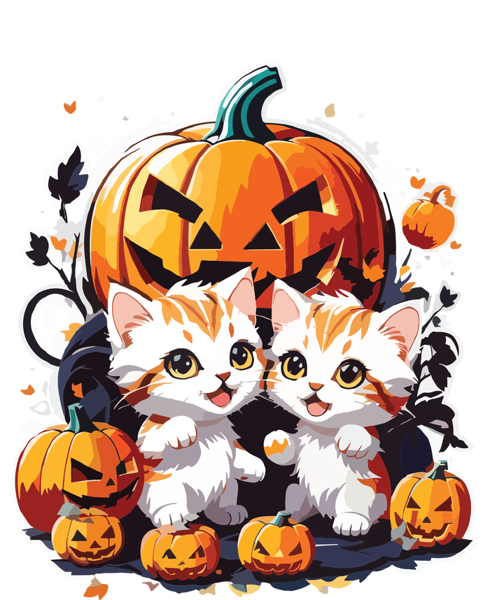 Baby Cats With Pumpkin Halloween Costume Boy T-Shirt