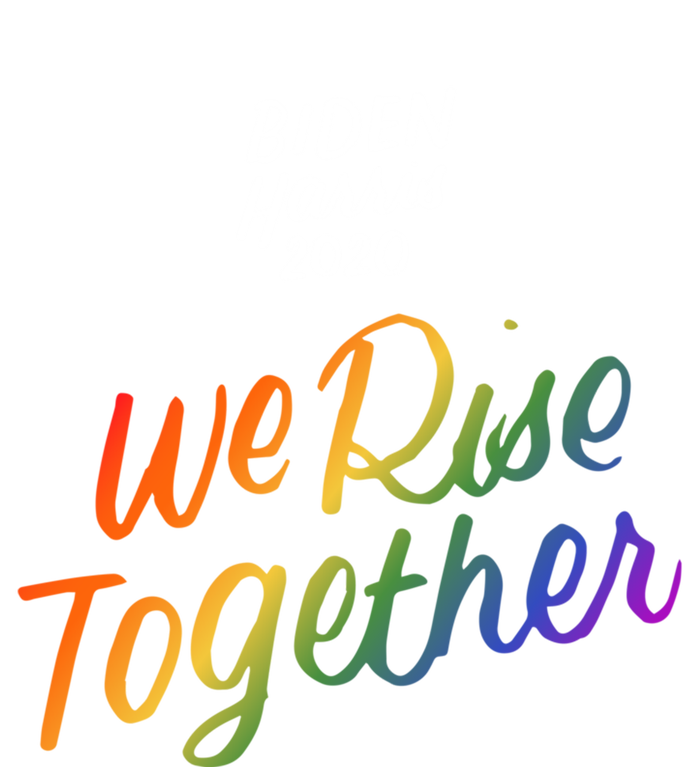 Biden Harris 2020 Joe Kamala Lgbt We Rise Together Equality Meaningful Gift Striped Beanie with Solid Band