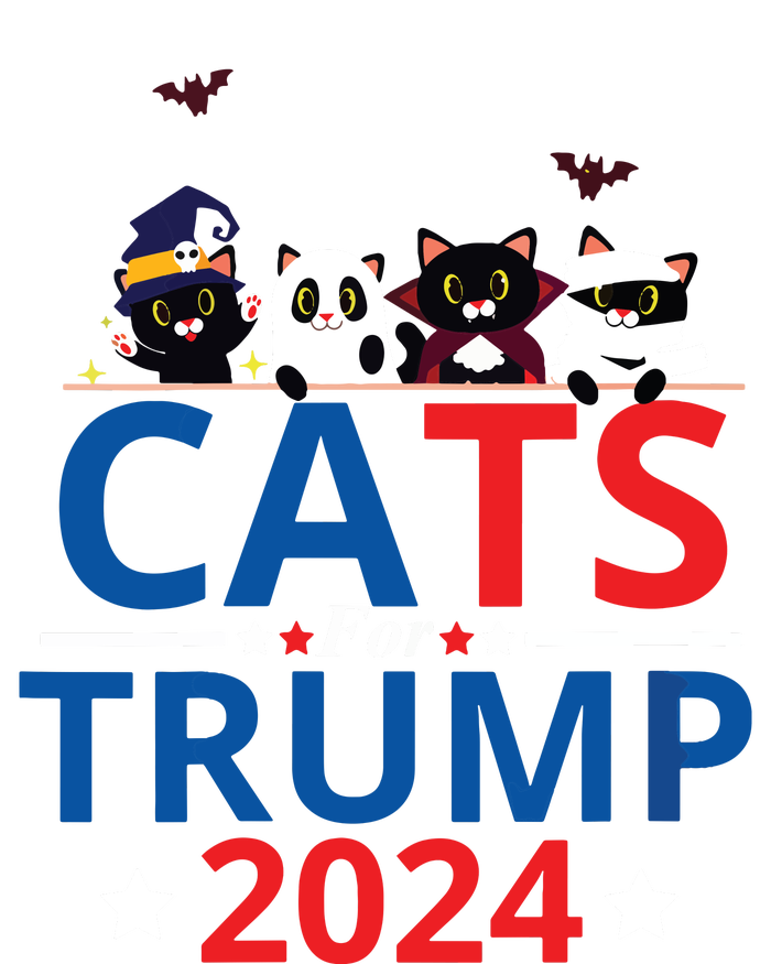 Cats For Trump 2024 – Donald Trump Halloween Women Vneck Premium T-Shirt