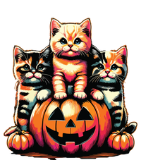 Vintage 90s Cats Kittens Pumpkin Halloween Spooky Season T-Shirt