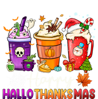 Halloween Thanksgiving Happy Hallothanksmas Coffee Latte Gift T-Shirt