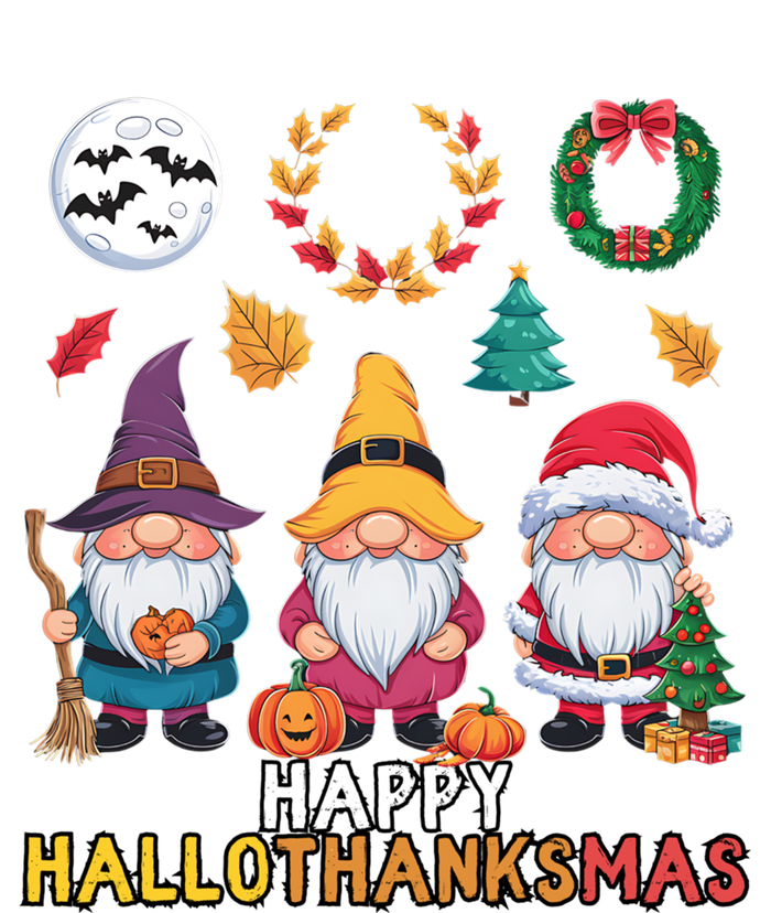 Happy Hallothanksmas Christmas Thanksgiving Gnomes Halloween Gift Coaster