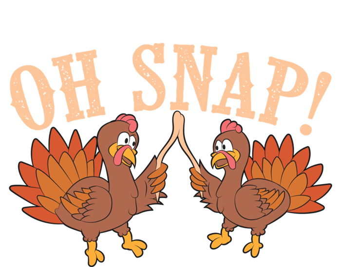 Cool Oh Snap! Funny Turkey With Wishbone Thanksgiving Gift Cool Gift T-Shirt