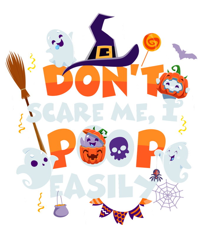 Funny Halloween Dont Scare Me I Poop Easily T-Shirt