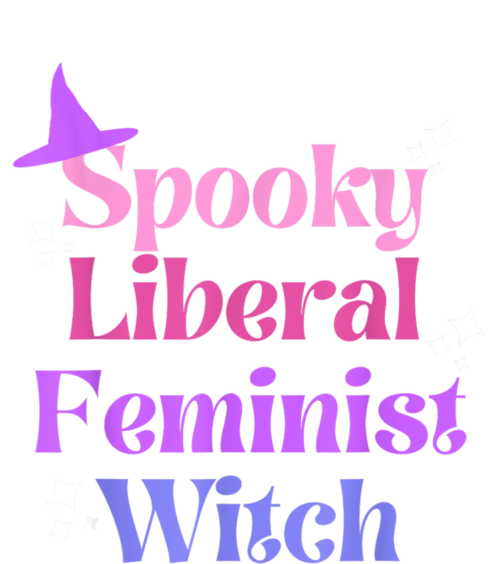 Spooky Liberal Feminist Witch Halloween Flat Bill Trucker Hat