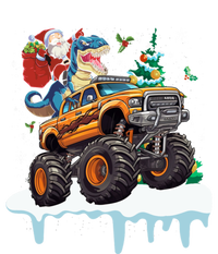 Santa Riding T Rex Dinosaur Monster Truck Christmas Funny Gift T-Shirt