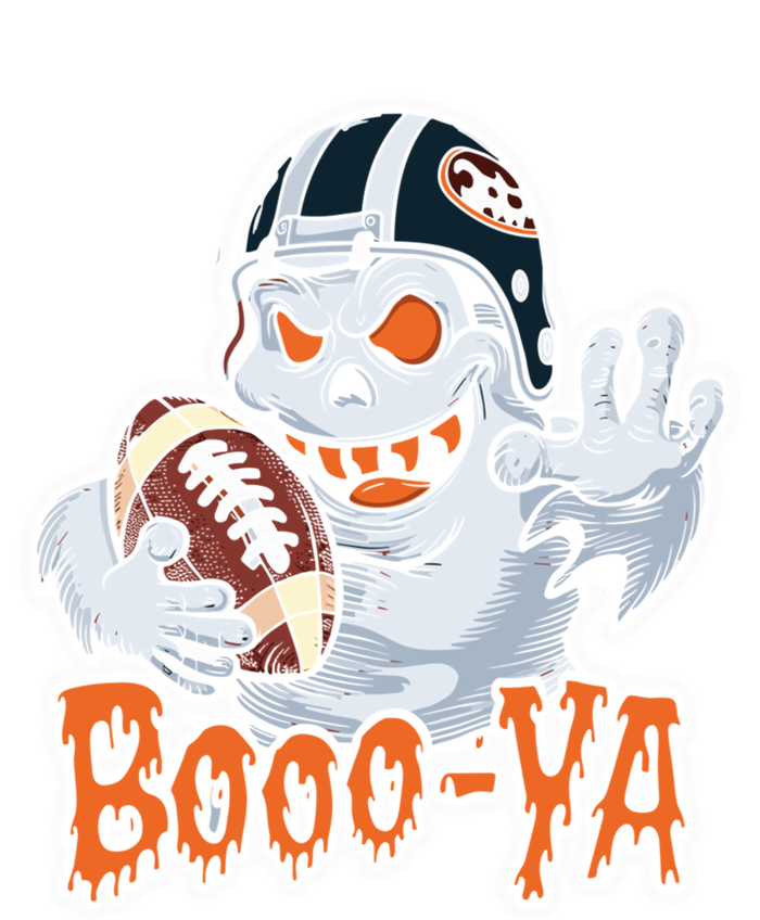 Boooya Spooky Ghost Halloween Football Great Gift Ceramic Bell Ornament