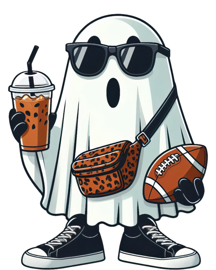 Funny Ghost Football Boo Coffee Halloween Gift T-Shirt