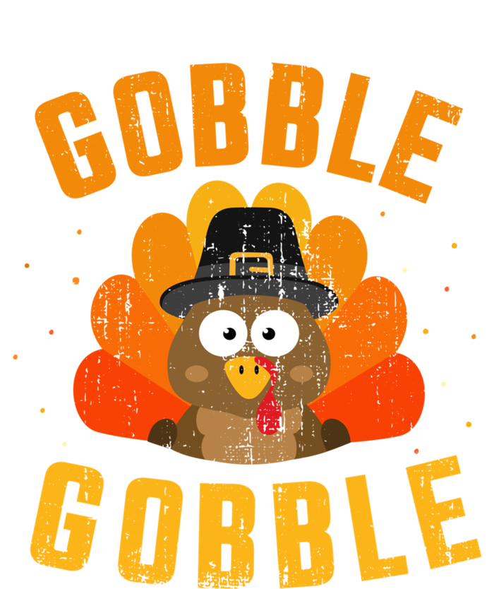 Funny Gobble With Cute Turkey For Thanksgiving Dinner Meaningful Gift Long Sleeve Shirt