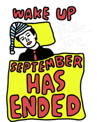 Zoebreadtok Wake Up Billie Joe September Has Ended Women's Long Sleeve Flannel Pajama Set 