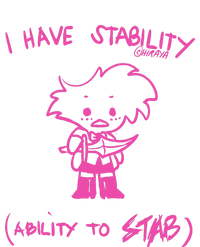 I Have Stability Ability To Stab Angel Dust Fanart T-Shirt