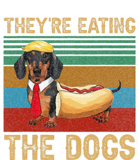 They’Re Eating The Dogs 2024 Retro Funny Dachshund Weiner Large Microfiber Waffle Golf Towel