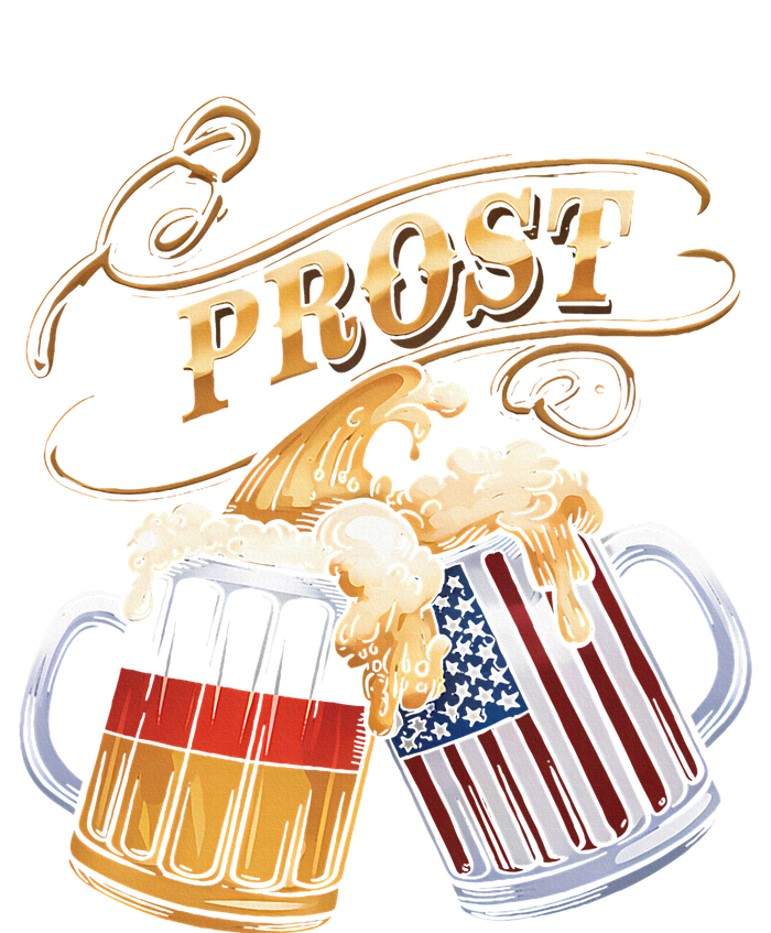 Prost Beer German American Flag Oktoberfest Women's T-Shirt