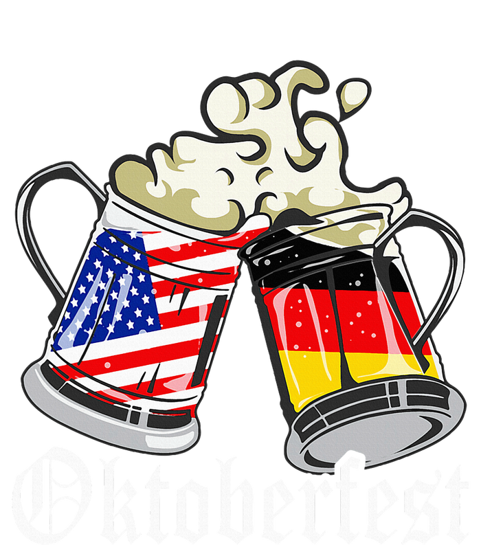 Oktoberfest Cheers Usa Germany Flags Full Zip Hoodie