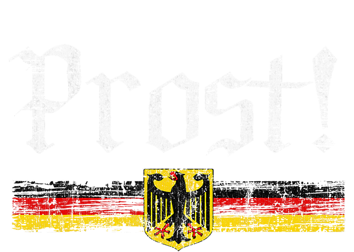 Oktoberfest Drinking Vintage German Flag Prost T-Shirt