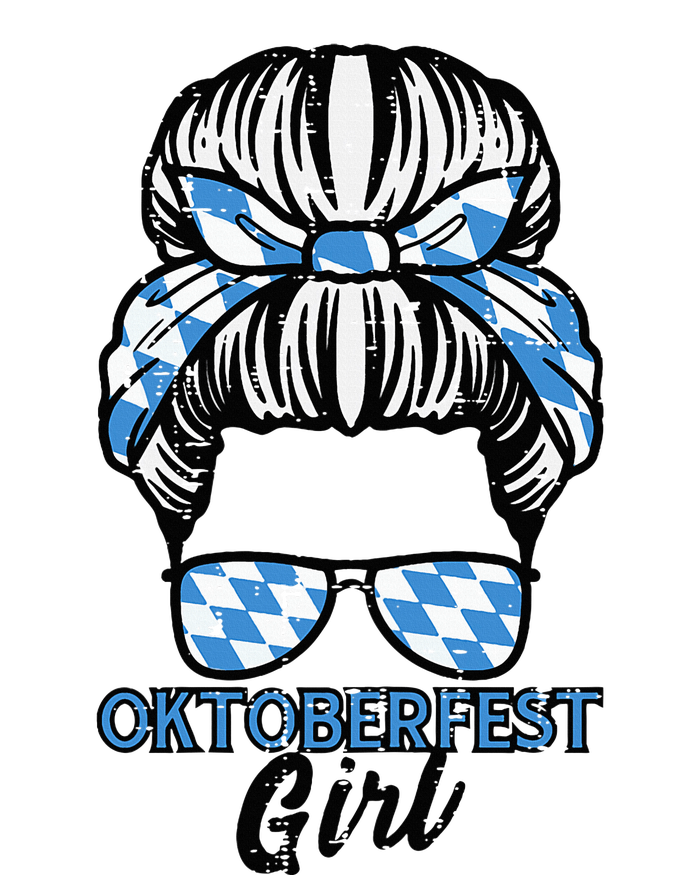 Oktoberfest Girl Messy Bun Bavaria German Costume Kids Long Sleeve Shirt