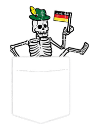 Oktoberfest Skeleton Pocket German Bavarian T-Shirt