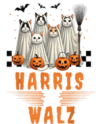 Halloween Cat Lovers Harris Waltz 2024 Vice President Gift T-Shirt