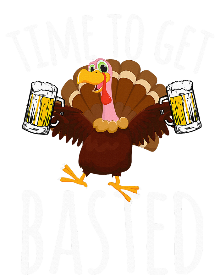 Time To Get Basted Funny Beer Thanksgiving Turkey Gift T-Shirt