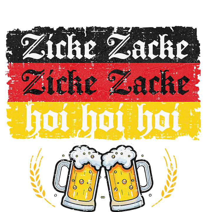 Zicke Zacke Hoi Oktoberfest German Flag Party Women's Knotted Racerback Tank