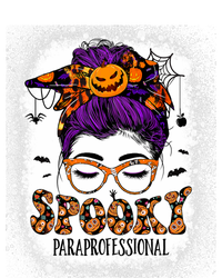 Spooky Paraprofessional Life Halloween Messy Bun Teacher Hoodie