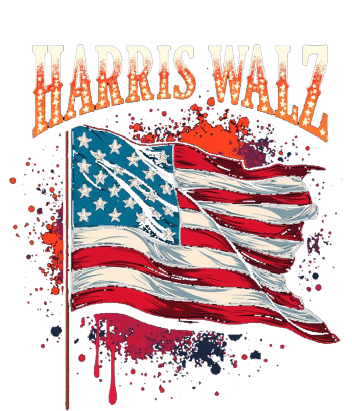 Harris Walz American Flag Gift T-Shirt