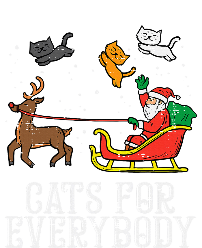 Cats For Everybody Christmas Cat Funny Xmas Santa T-Shirt