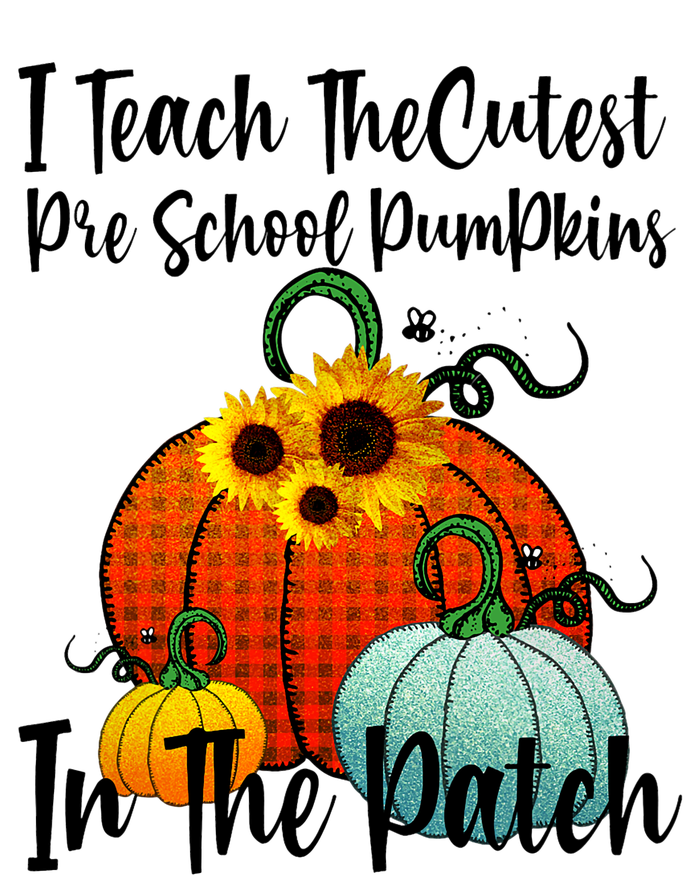 Cutest Pumpkins In Patch Pre School Teacher Fall Halloween Full-Length Apron With Pockets