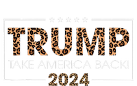 Donald Trump 2024 Take America Back Leopard Print Gift Doggie Tank