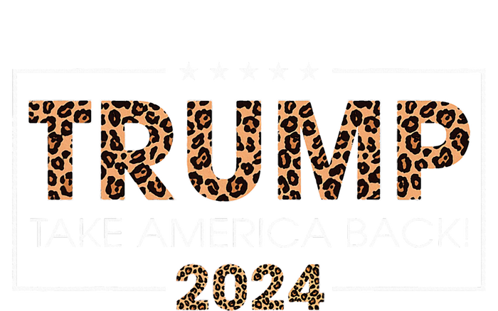 Donald Trump 2024 Take America Back Leopard Print Gift Doggie Tank