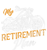 Classic Retired Motorcycle Biker My Retirement Plan Grandpa Performance Long Sleeve Polo