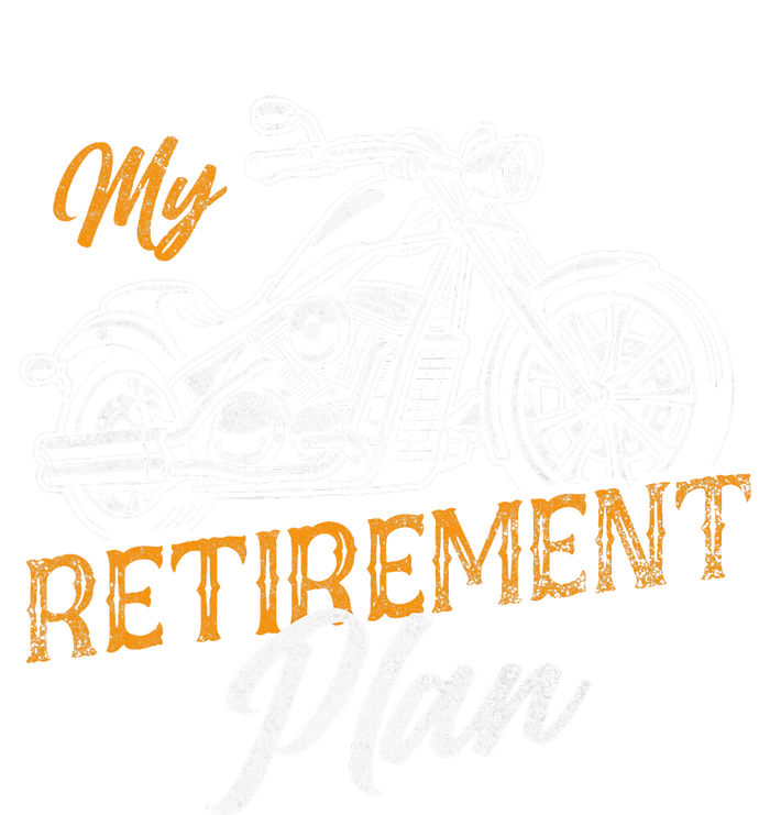 Classic Retired Motorcycle Biker My Retirement Plan Grandpa Performance Long Sleeve Polo