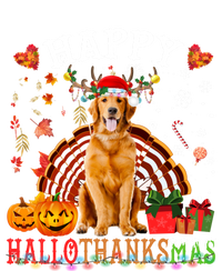 Halloween Thanksgiving Christmas Golden Retriever Xmas Gift Women's Tri-Blend 3/4-Sleeve Raglan Shirt