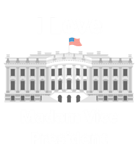 I Love Madam Vice President Gift Women's V-Neck T-Shirt