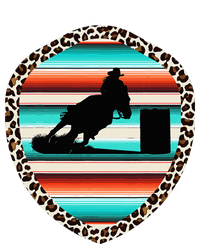 Horse Barrel Racing Serape Leopard Pattern Rodeo Cowgirl T-Shirt