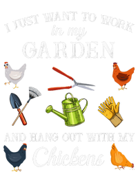 Work In My Garden Hangout With My Chickens Funny Gardening Pajama Set