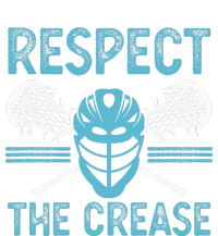 Respect The Crease Funny Lacrosse Player Lax Goalie Valucap Bio-Washed Visor