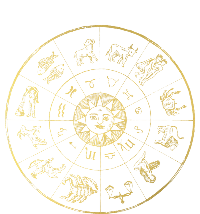 Vintage Astrology Zodiac Wheel Star Sign Tall T-Shirt