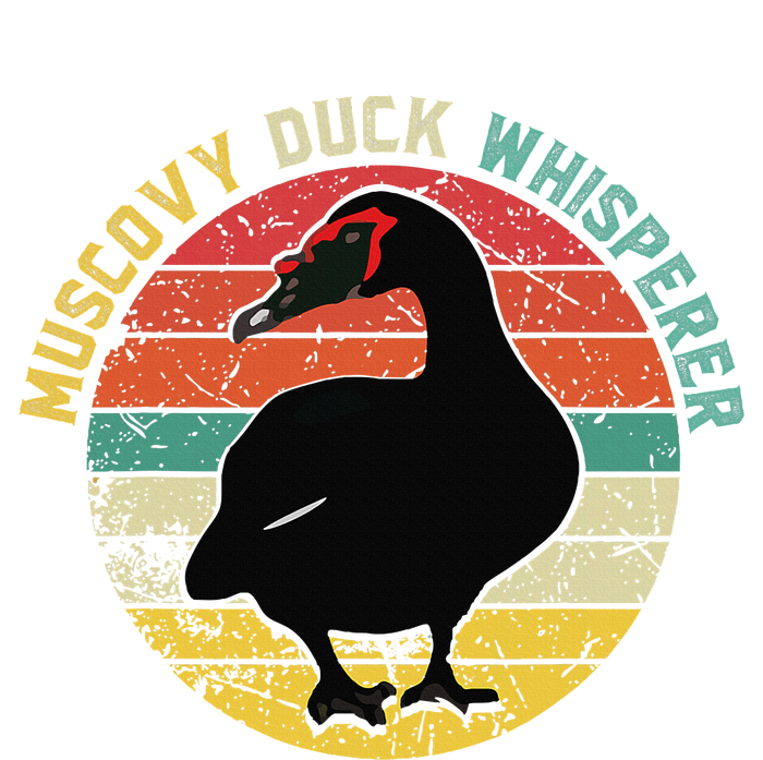 Retro Muscovy Duck Whisperer Funny Farmer Muscovy Duck Gift Women's Perfect Tri Tunic Long Sleeve Shirt