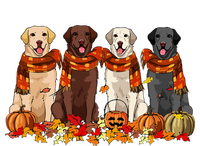 Fall Autumn Pumpkin Labrador Retriever Thanksgiving Dog Mom T-Shirt