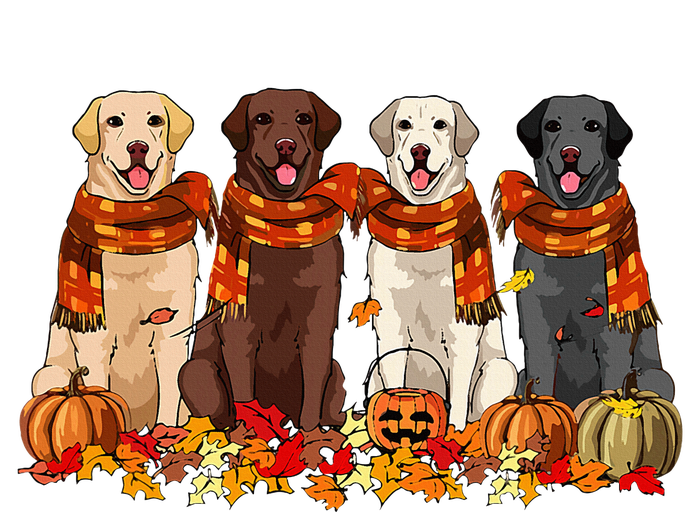 Fall Autumn Pumpkin Labrador Retriever Thanksgiving Dog Mom T-Shirt