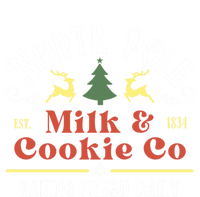 Vintage Christmas Company North Pole Milk And Cookie Co Women's Knotted Racerback Tank