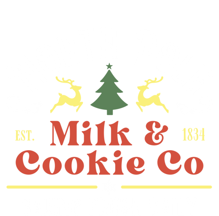 Vintage Christmas Company North Pole Milk And Cookie Co Women's Knotted Racerback Tank