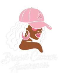 Breast Cancer Black Hair Hat T-Shirt