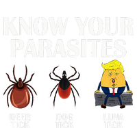 Know Your Parasites Anti Trump Democrat Vote Kamala Womens Funnel Neck Pullover Hood