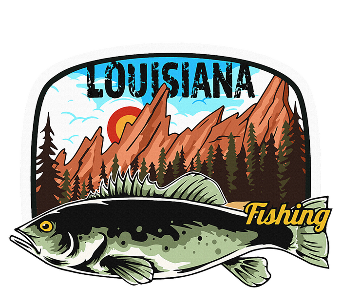 Fishing In Louisiana Retro Nature Louisiana Fishing T-Shirt