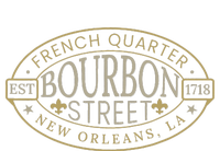 Bourbon Street New Orleans French Quarter Louisiana Est 1718 Womens Cotton Relaxed Long Sleeve T-Shirt