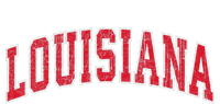 Louisiana La Vintage Athletic Sports Design Red Style T-Shirt