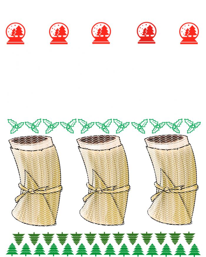 Tis The Season For Tamales Mexican Ugly Christmas Gift Tall Hoodie