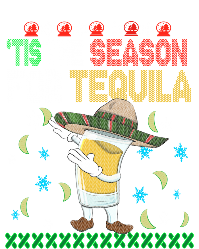 Tis The Season For Tequila Dabbing Ugly Christmas Alcohol Toddler Hoodie